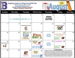 UPDATE: Middle & High School Calendar